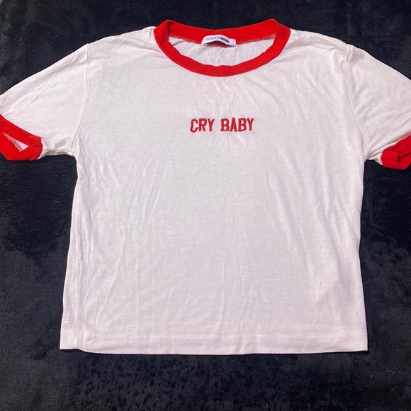 Such A Cry Baby Tee- white - Picture 2 of 4